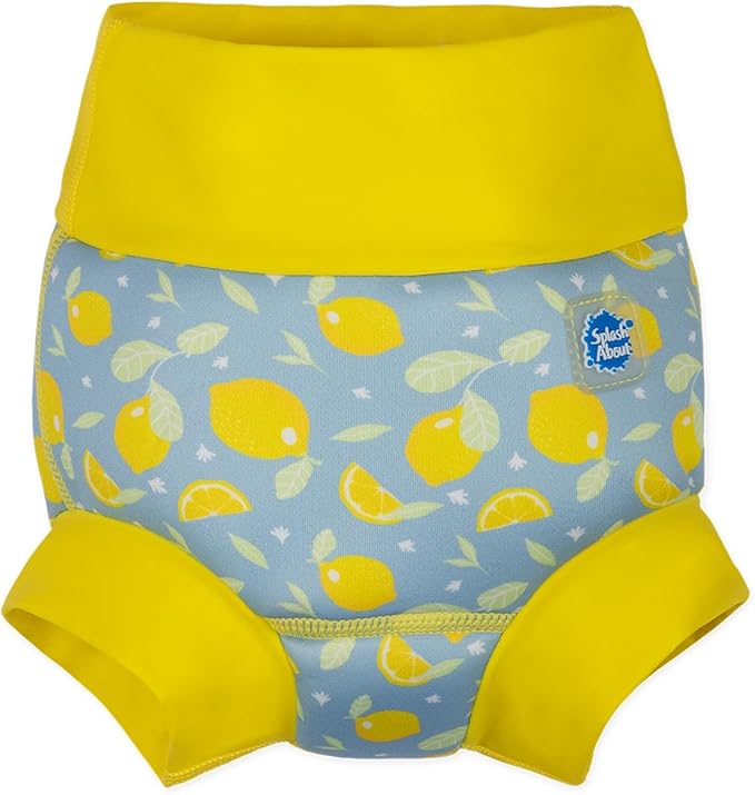 Splash About Happy Nappy Swim Diaper, Lemons, 2-3 Years