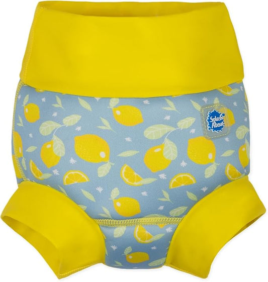 Splash About Happy Nappy Swim Diaper, Lemons, 6-12 Months