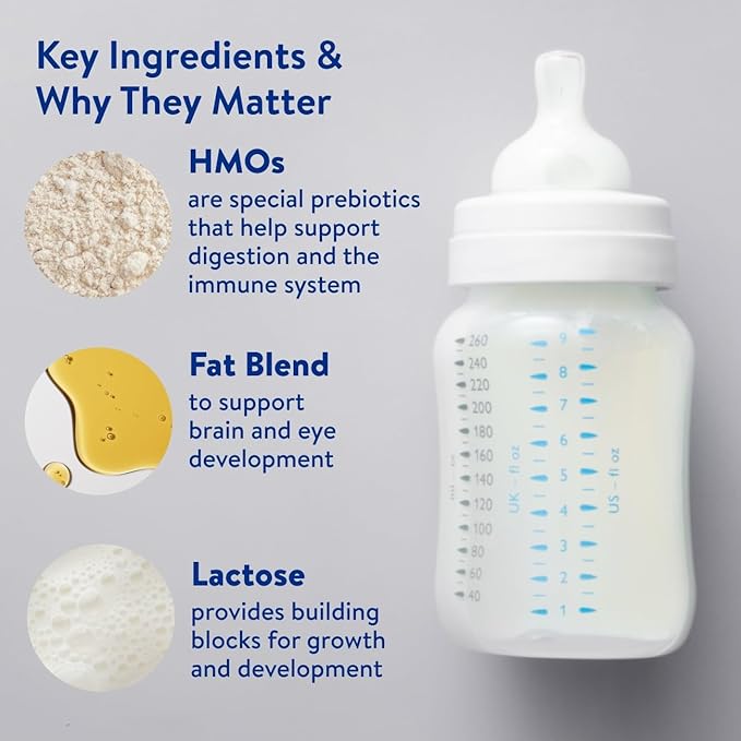 Similac 360 Total Care Infant Formula, Has 5 HMO Prebiotics, Our Closest Prebiotic Blend to Breast Milk, Non-GMO, Baby Formula, Ready to Feed, 8-fl-oz Bottle, Pack of 24