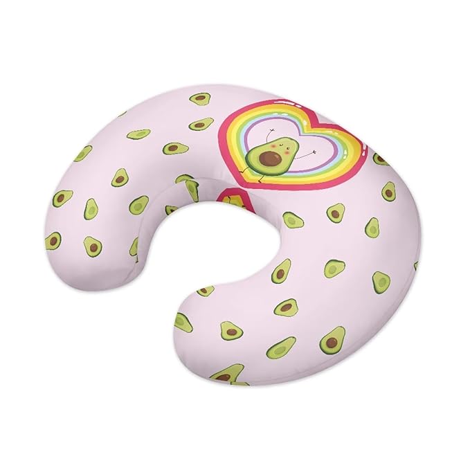 Avocado Nursing Pillow Covers for U-Shaped Breastfeeding Pillow Cowhide Nursing Pillow Case Slipcover Hidden Zipper Design Soft and Skin-Friendly