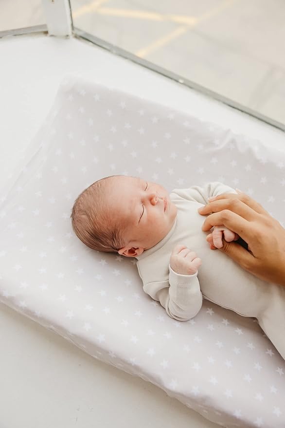 Premium Knit Changing Pad Cover by Copper Pearl: Soft, Stylish, and Universal Fit for All Standard Diaper Changing Pads, Trendy Design Changing Pad Covers, Twinkle
