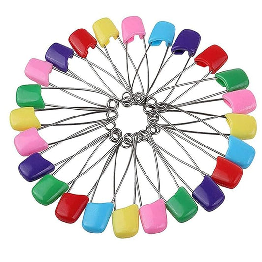 Diaper Pins Stainless Steel Traditional Safety Pin (Asst) 100PCS