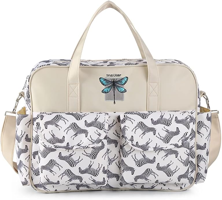 Kamay's Mummy Shoulder Bag Diaper Bag Chic Nappy Changing Bag Tote/Messenger Style Large with Changing Mat, Adjustable Straps
