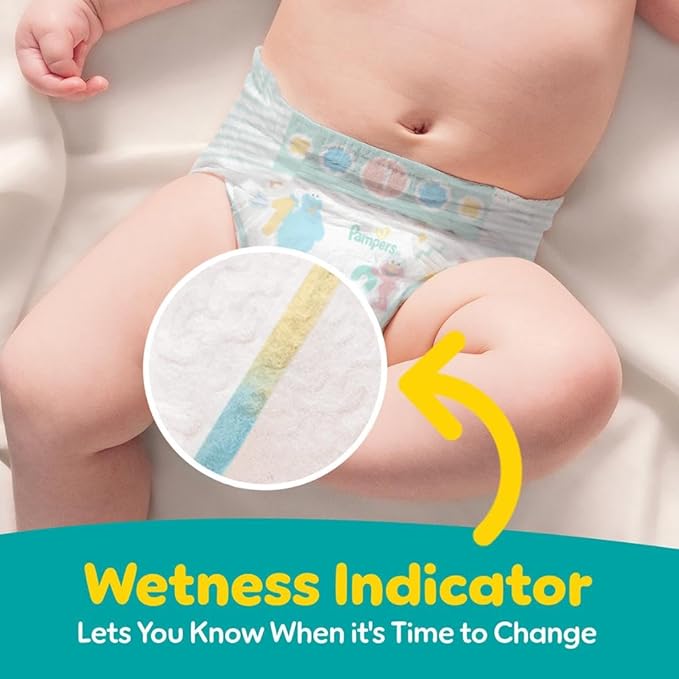 Pampers Baby Dry Disposable Baby Diapers Size 7, 2 Month Supply (2 x 108 Count) with Sensitive Water Based Baby Wipes 12X Multi Pack Pop-Top and Refill (1008 Count)