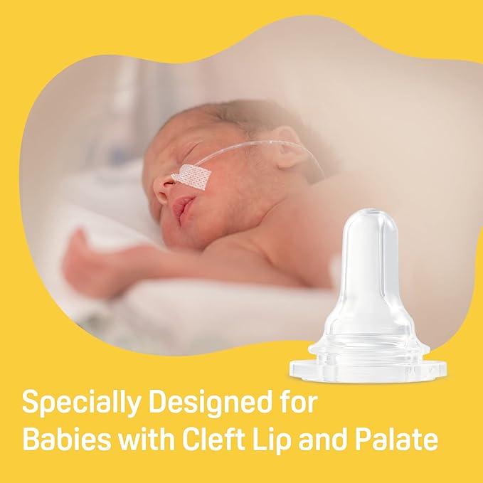 Pigeon Baby Cleft Palate Bottle with 2 Nipples, 8.11 Oz, Please Use It Under the Guidance of a Pediatrician