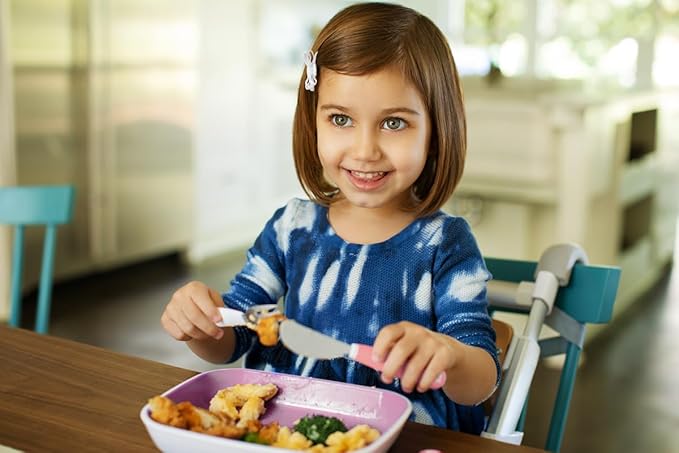 Munchkin® Splash™ 4 Piece Toddler Plates, Pink/Purple