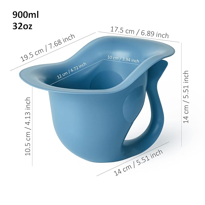 Potty for Newborn Baby Potty Training; for Diaper Free Baby Elimination Communication Indoor & Outdoor; Attractive Fish Shape (Blue)