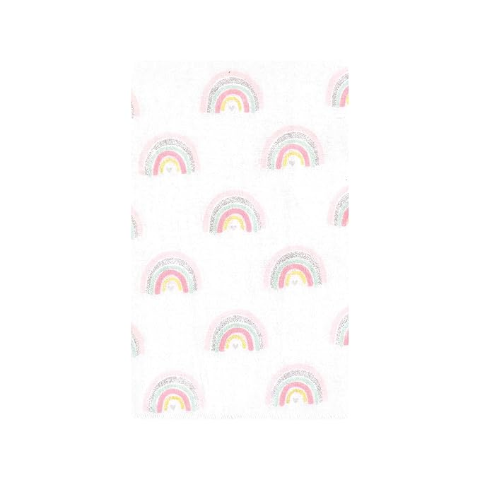 Hudson Baby Unisex Baby Cotton Flannel Burp Cloths 10-Pack, Girl New Elephant, One Size