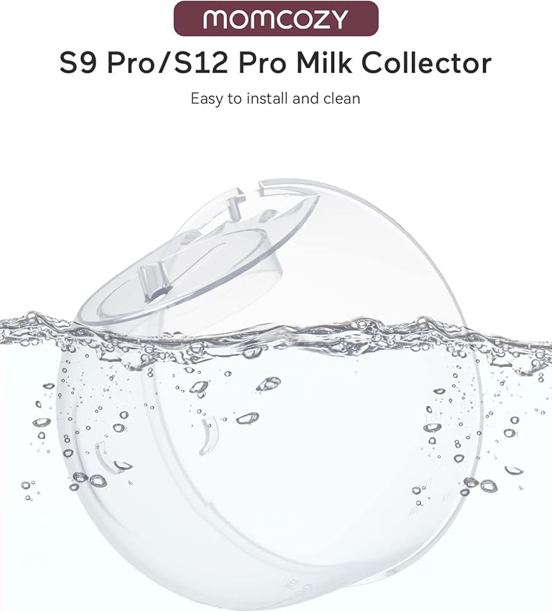 Momcozy Original S9 Pro/S12 Pro Replacement Accessories, Only Compatible with Momcozy S9 Pro/S12 Pro Breast Pump NOT for S9/S12/S12Pro-Quick(Milk Collector,1 Pack)
