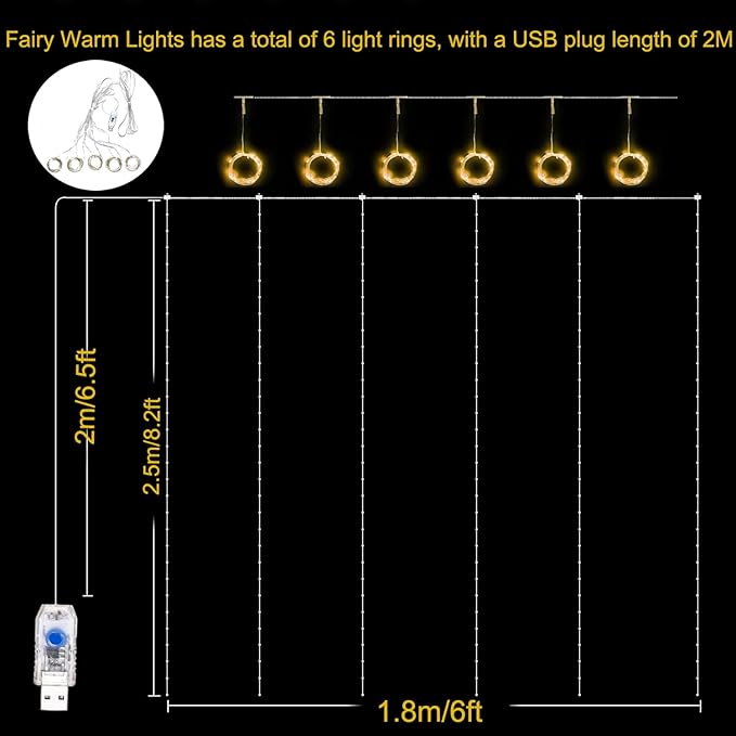 Princess White Blue Bed Canopy with Warm Fairy Lights for Girls Bed Net,Princess Canopy for Kids Bed Room Decor