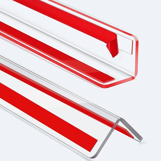 Wall Corner Protector,2PCS 36''(L) x1.58'' (W) Self Adhesive Corner Guard for Wall, Heavy Duty Clear Corner Protector Guard for Cabinet Doors, Edge Protector