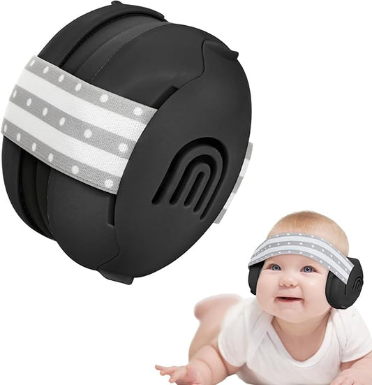 Adjustable Baby & Toddler Noise Cancelling Headphones - Ear Muffs for Kids 1-3 for Airplane Travel