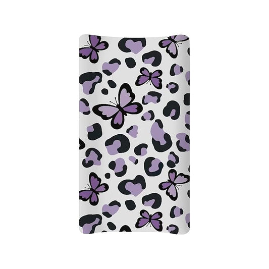 Changing Pad Cover Girl Butterfly Diaper Changing Pad Cover 32''*16'' Changing Table Pad Cover Soft Portable Baby Changing Pad Cover