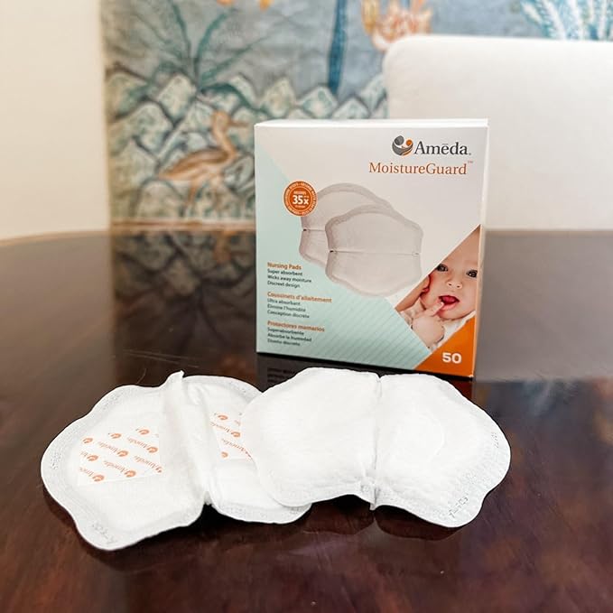 Ameda MoistureGuard Disposable Nursing Pads, 50 Count