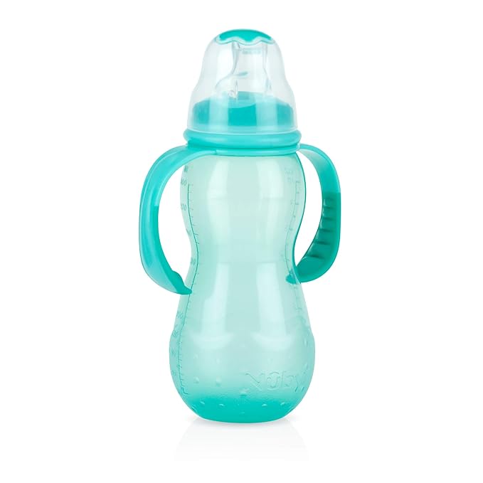 Nuby Non-Drip 3-Stage Grow Nurser, Colors May Vary, 11 Oz