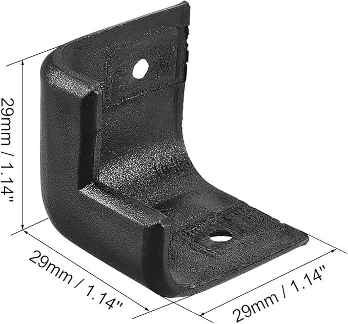 uxcell Speaker Corner Protectors Cabinet Edge Corner 1.14'' Speaker Stackable Guard Wrap Angle Case Protection 4pcs