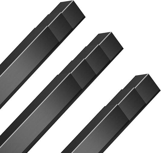 10PCS Black Aluminium Wall Corner Protector Guard 2x2x48” Corner Trim Molding L Metal Edge Protectors for Walls Corner Guards