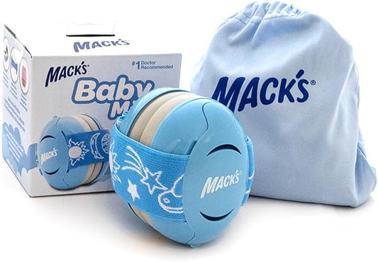 Mack's Baby Muffs | Baby Ear Muffs Noise Protection | High NRR | Noise Cancelling Headphones for Babies & Toddlers