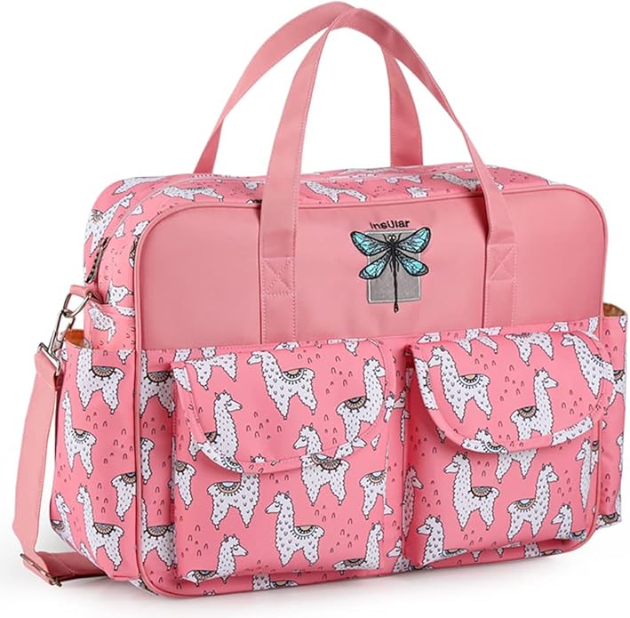Kamay's Mummy Shoulder Bag Diaper Bag Chic Nappy Changing Bag Tote/Messenger Style Large with Changing Mat, Adjustable Straps