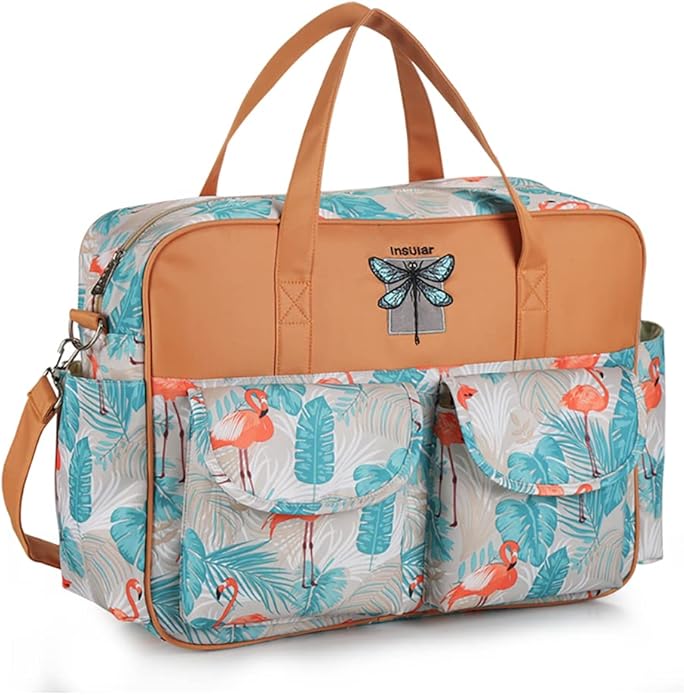 Kamay's Mummy Shoulder Bag Diaper Bag Chic Nappy Changing Bag Tote/Messenger Style Large with Changing Mat, Adjustable Straps