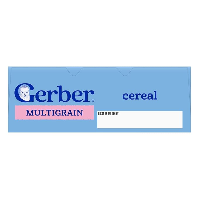 GERBER CEREAL FOR BABY GRAIN AND GROW 2nd Foods Non GMO MultiGrain 5x8oz