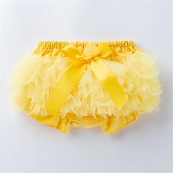 Infant Baby Girls Tutu Skirt Toddler Ruffled 𝐃iaper 𝐂overs Cute Lace Ruffled Tiered Bloomers Bubble Shorts Underwear