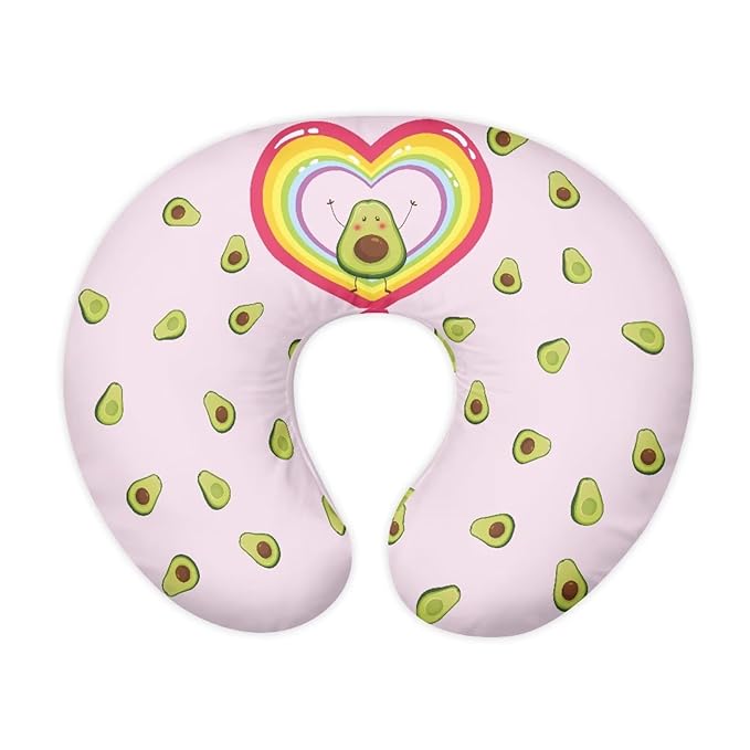 Avocado Nursing Pillow Covers for U-Shaped Breastfeeding Pillow Cowhide Nursing Pillow Case Slipcover Hidden Zipper Design Soft and Skin-Friendly