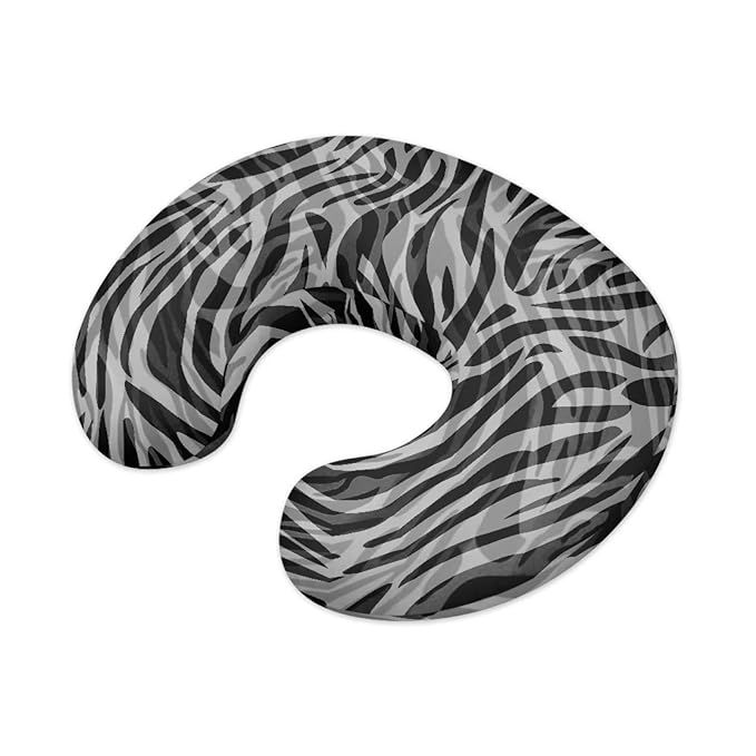 Zebra Breast Feeding Nursing Pillow Cover with Hidden Zipper, Breastfeeding Nursing Pillow Slipcovers Super Soft for Breastfeeding Moms