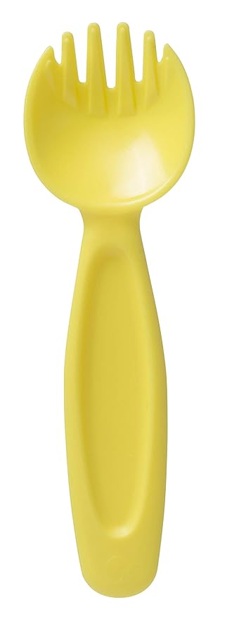 b.Box Insulated Food Jar with Spork for Toddlers | Easy Open Container for Toddlers | Stainless Steel, 5hrs + of Perfect temperatures | Dishwasher Safe, BPA Free (Lemon Sherbet, 11 oz)