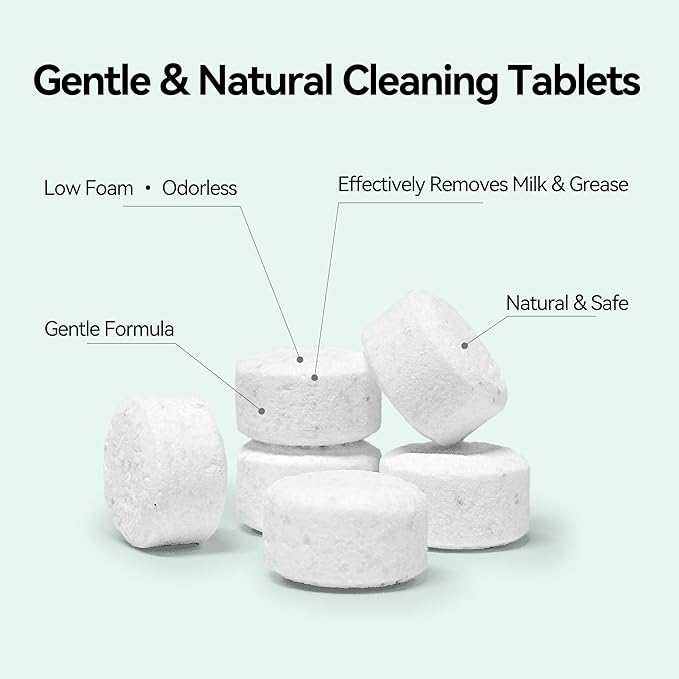 IAGREEA 150 PCS Detergent Washing Tablets, Bottle Washer Tablets for Baby Brezza, GROWNSY, Momcozy Bottle Washers, Natural Formula, Highly Effective Cleaning, Efficiency Removes Milk Residue & Odor