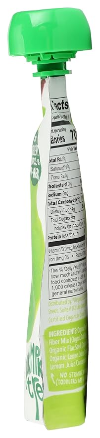 PUMPKIN TREE Organic Pear Puree With Oat Fiber And Seeds, 3.5 OZ
