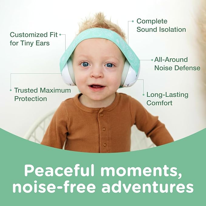 Baby Noise Cancelling Headphones – ANSI & CE Certified Ear Protection for Infants & Toddlers (0-36 Months)