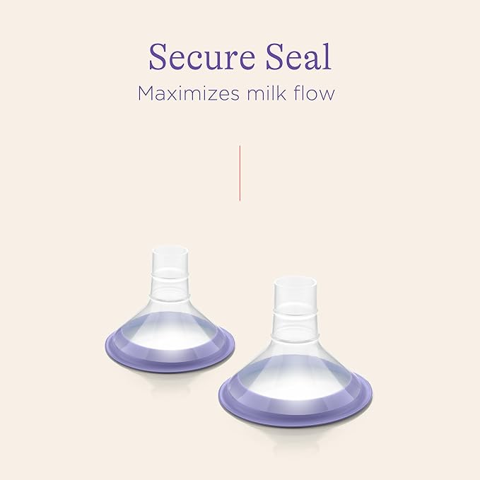 Lansinoh ComfortFit Breast Pump Flanges, Size 21mm, 2 Count