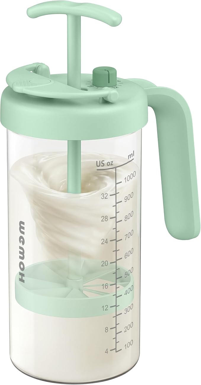 Borosilicate Glass Formula Mixing Pitcher – 32oz True Mixing Capacity, Time Dial for Freshness Tracking, Dishwasher-Safe, BPA-Free Lid, Perfect for Breastmilk Pitcher Method & Multi-Baby Feeding