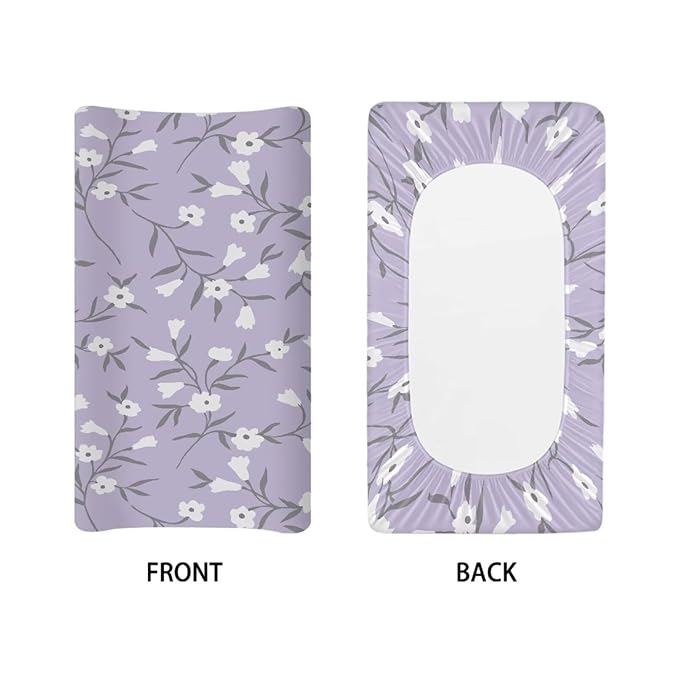 Wild Flower Changing Pad Cover for Baby Girls Boys Comfort Diaper Change Table Pad Covers Soft Changing Pad Sheets