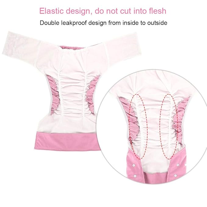 Adults Cloth Diapers For Elderly 6 Colors, Reusable Washable Waterproof Diapers Bedwetting Adults For Disabled Urine Loss, Adult Night Diapers For Incontinence Care(#3)