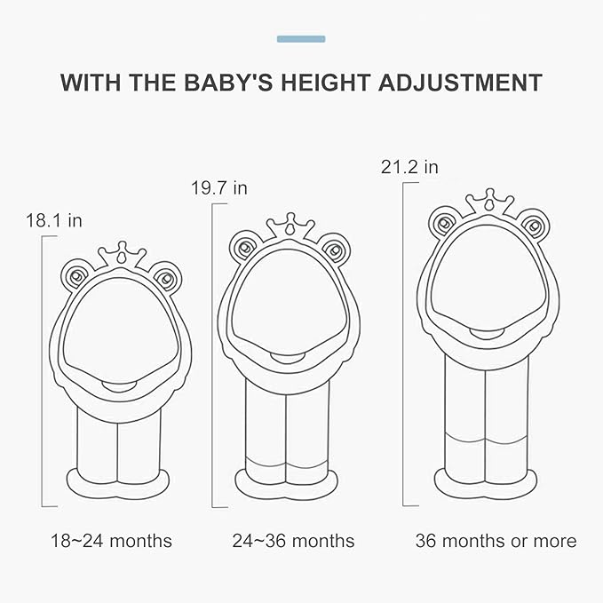 Potty Training Urinal Boy Urinal Kids Toddler Pee Trainer Bathroom Funny Baby Training Potties（DEEP Blue）