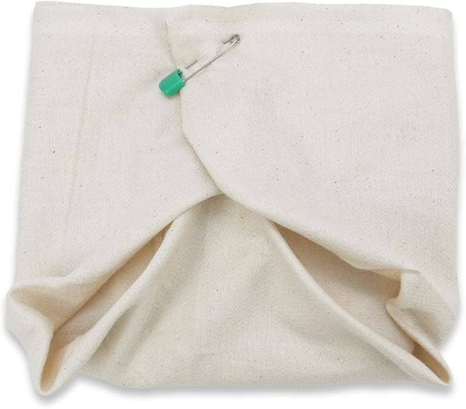OsoCozy - Organic Flat Cloth Diapers (Dozen) - 27 x 30.5 - One-Layer Nappies Made of Soft, Durable 100% Birdseye Cotton - The Best Organic Diapers - Sold by the Dozen.