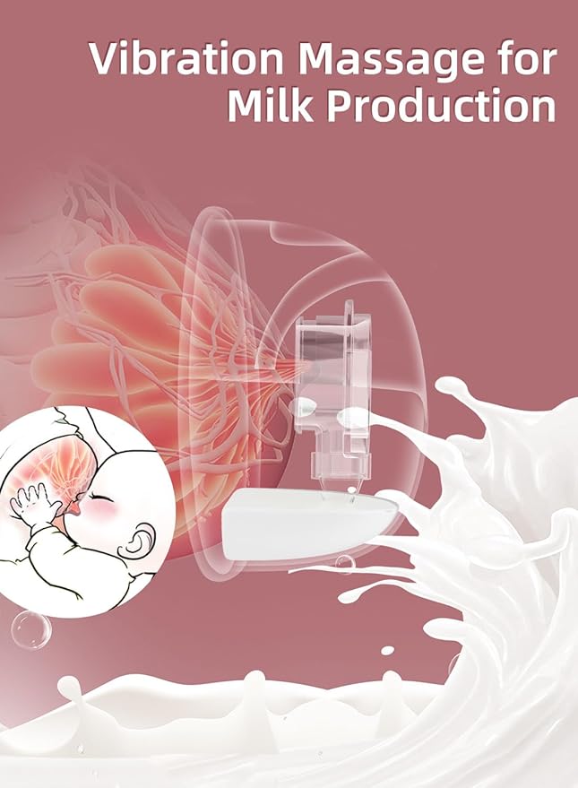 Hands-Free Wearable Electric Breast Pump, 3 Modes &15 Levels,320mmHg Strong Suction,Double-Sealed Leak-Proof Flange for Baby-Like Comfort,18/20/22/24mm Adjustable Flange, Pink 2-Pack Breast Pump Set