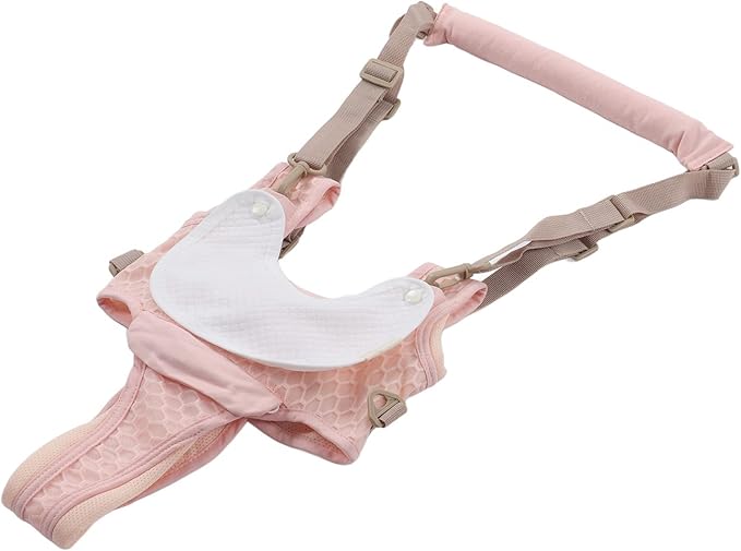 Baby Walking Harnesses, Lightweight Adjustable Detachable Crotch Pad Handheld Toddler Walk Assistant Belt Adjustable Standing Up and Walking Learning Helper for(Cherry Blossom Powder - Mesh Cloth)
