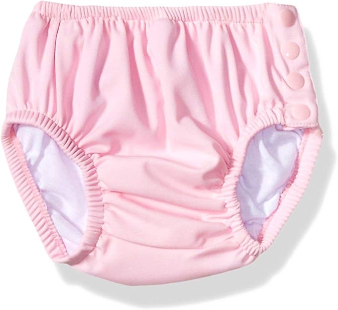 KIKO & MAX Baby Girls' Infant Three-Pack Absorbant Reusable Swim Diaper