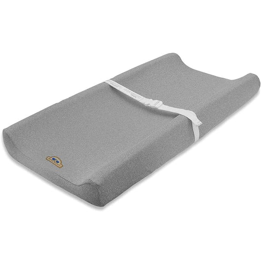 BlueSnail Plush Super Soft and Comfy Changing Pad Cover Change Table Cradle Bassinet Sheets for Baby 2-Pack(Navy+Gray)