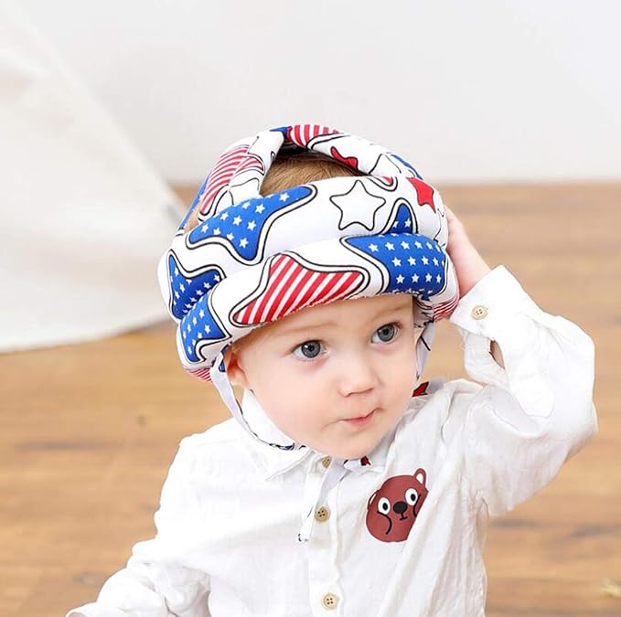 Baby Toddler Infant Head Helmet Kids Children Safety Helmet Head Cushion Protection Hat for Baby Walking Running Crawling(Big Star)