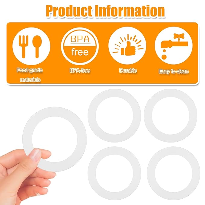 4pcs Baby Bottle Warmer Replacement Gasket for Momcozy, Silicone Seal Ring Replacements Compatible with Momcozy 17oz Portable Bottle Warmer