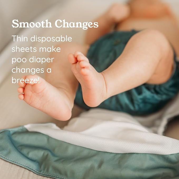Kinder Cloth Diapers Unscented Diaper Liners, Fragrance-Free, Chlorine Free, One Size, 200 Liners (2 Rolls of 100 Sheets)