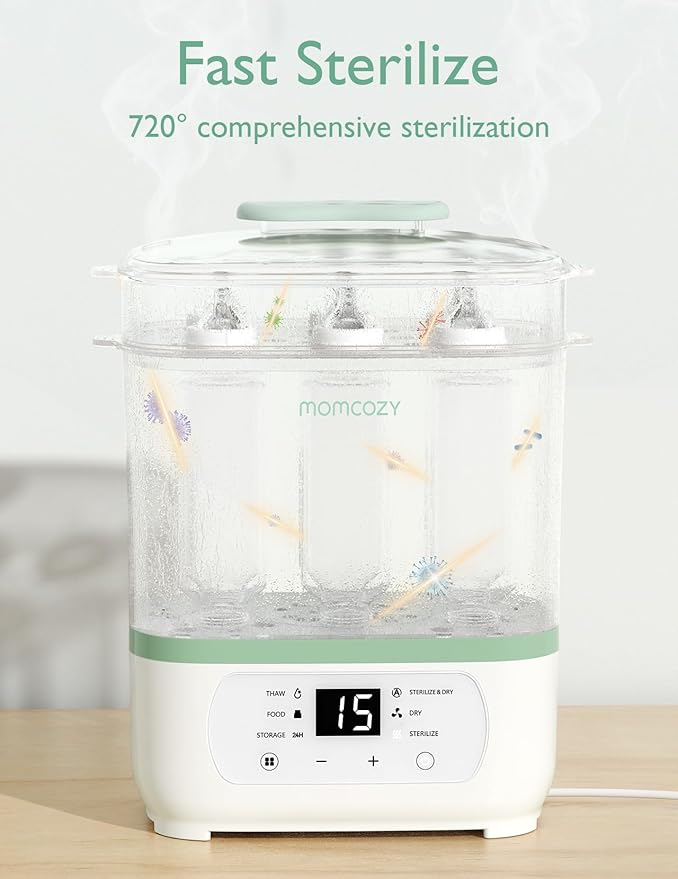 Momcozy Sterilizer and Dryer & Momcozy Bottle Warmer
