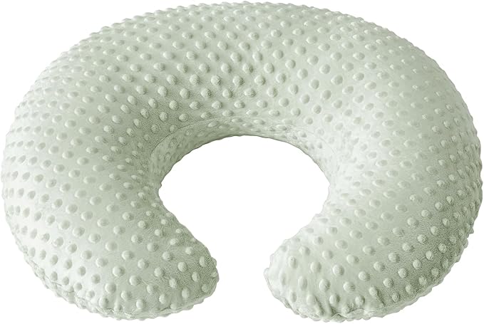 Nursing Pillow, Breastfeeding Pillows with Removable Cover for Mom with Breathable Filling, Ergonomic Baby Feeding Essentials for Bottle and Breastfeeding (Green)