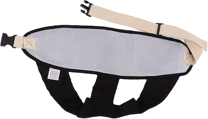Baby Portable High Chair Harness Seat for Toddler Feeding Safety Cloth Harness with Straps Belt 54cm (Black) dining safety belt portable belt strap