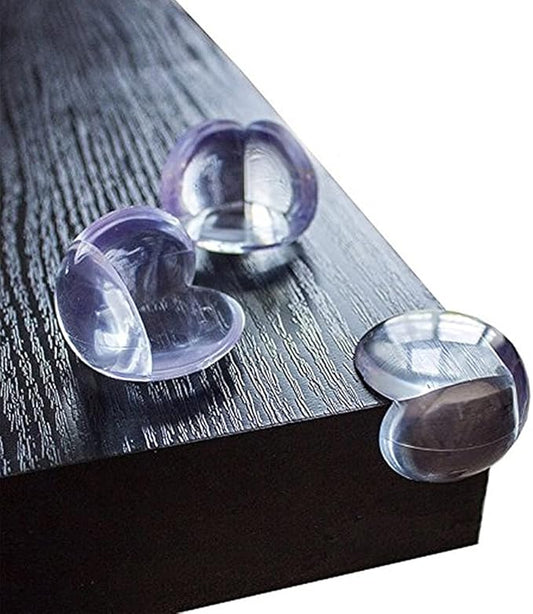 24 Corner Guards Baby Proof [Safer Environment and Peace of Mind] Edge Furniture Protector - Easy Set-up 3M Stickers for Tables, Chairs, Cabinets [Baby Proofing Safety]