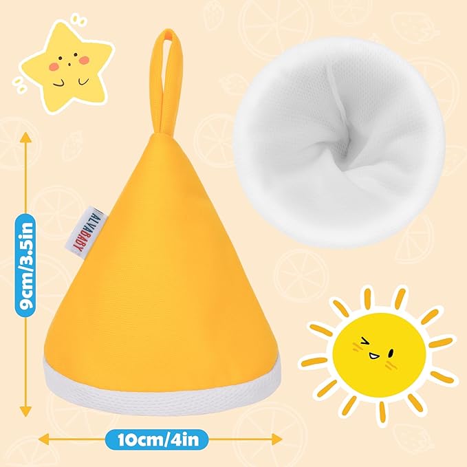ALVABABY 4 Pcs Baby Boy Pee Covers, 3.5 * 4 In,Strong Water Absorption Pee Shield for Newborn Boy, 4-Layer Reusable Pee Cap, Diaper Changing Accessory for Baby Gift